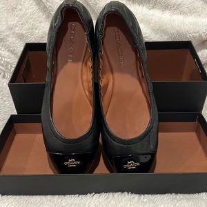 Coach Bonnie Ballet Flats Black
